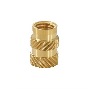 Inserto M2 x 6mm Metálico Serrilhado