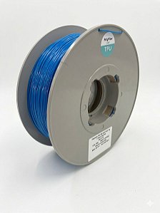 Filamento TPU PF D60 Flexível 1kg 1,75 Azul Claro