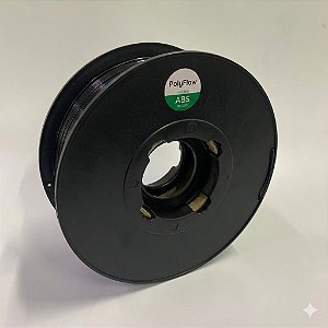Filamento ABS HI 1kg 1,75 Preto PolyFlow