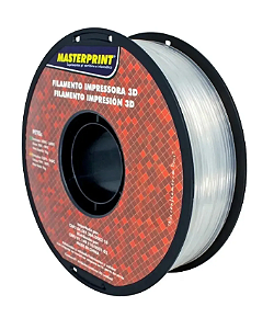 Filamento Masterprint PETG 1Kg 1,75 Branco Translucido