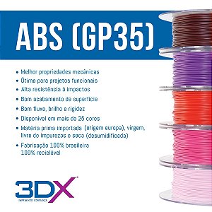 Filamento ABS HI 1kg 2,85 Preto