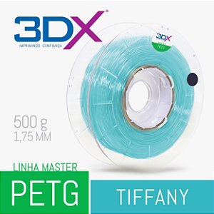 Filamento PETG 500g 1,75 Tiffany Translucido