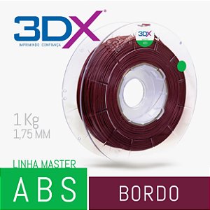 Filamento ABS HI 1kg 1,75 Bordo (Vinho)