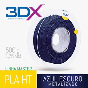 Filamento PLA HT 500g 1,75 Azul Escuro Metal