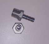 Espigão 1/2 rosca macho bico  3/8 INOX 304