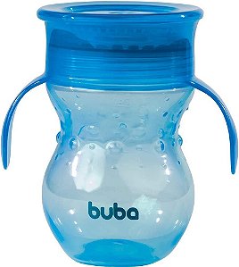 Copo 360º de Transição com Alça  - Azul