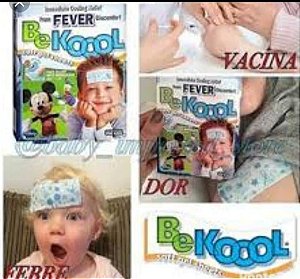 Adesivo Be Kool - contra febre  e reações após a vacina-