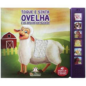 Ovelha - Animais fofinhos  Livro infantil com textura - Miniteca