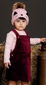 Touca lã Everly Gatinho com tapa orelha e pompom rosa - Zize Trekos -  Artigos para crianças e bebês