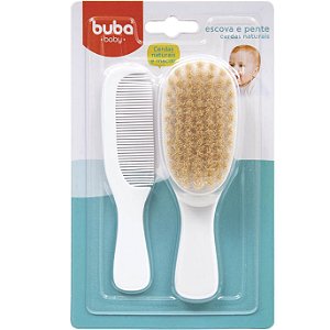 Escova e Pente Baby Cerdas Naturais