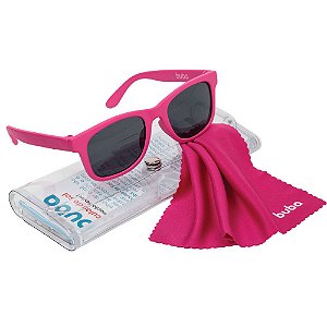 Óculos De Sol Infantil  Rosa com  Armação Flexível