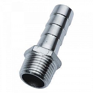 Espigão / Adaptador Em Inox 304 - 3/4bsp X Mangueira 3/4.