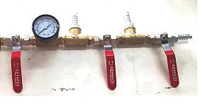 Kit Maquina Limpeza Arrefecimento + Manometro + Engate Pvc