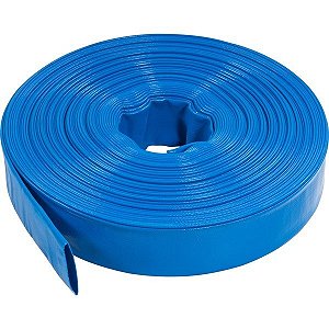 Mangueira Drenagem Flat Chata Azul 1.1/2 Polegada 10 Metros
