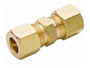 União Compressão Para Tubos 1/4 Com Porcas E Anilhas