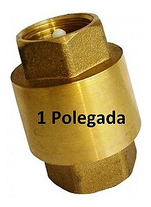 Válvula Retenção Vertical 1  Pol Carneiro Hidráulico