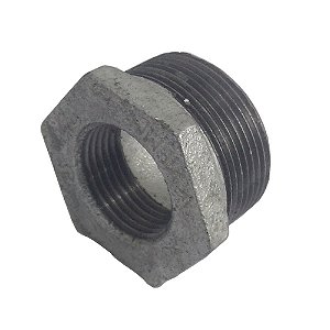 Bucha Redução Em Aço Galvanizado 1/2 X 1/4 Bsp