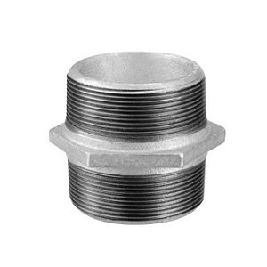 Niple Aço Galvanizado Duplo 1 Pol Bsp