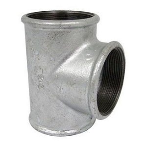 Te 90 Femea Aço Galvanizado 1/4 Bsp