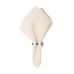 Porta-Guardanapo Duplo Verde e Branco