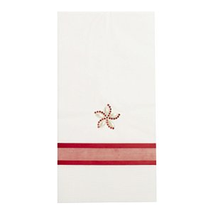 Toalha de Papel para Lavabo Descartável - Catavento Vermelho