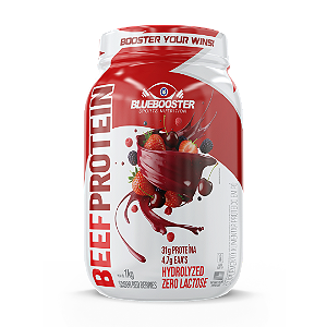 BLUEBOOSTER - BEEF PROTEIN 1kg - FRUTAS VERMELHAS