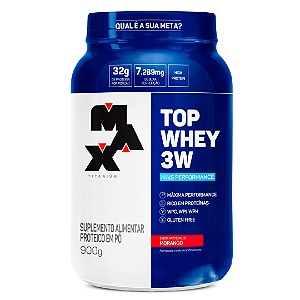 MAX TOP WHEY 3W 900G MORANGO