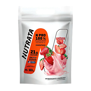 NUT PROTEINA NPRO WHEY MORANGO REFIL 900 G