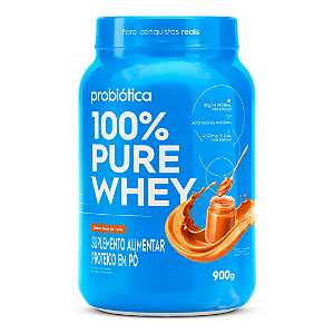 PRO 100% PURE WHEY POTE 900G SABOR DOCE DE LEITE