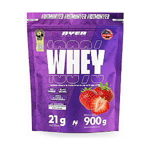 NYER WHEY PROTEIN REFIL 900G MORANGO