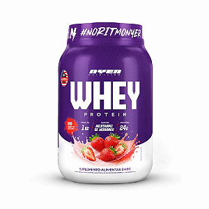 NYER WHEY GOURMET POTE 1KG MILKSHAKE DE MORANGO