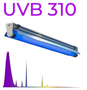 Luminária com Lâmpada UVB e UVA para Cultivo Grow