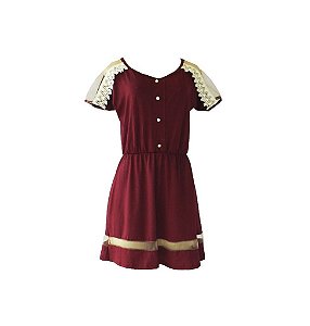 VESTIDO CURTO CINTURA SOLTA COM MANGA - Estágio Moda - [ATACADO 6 UNIDADES]