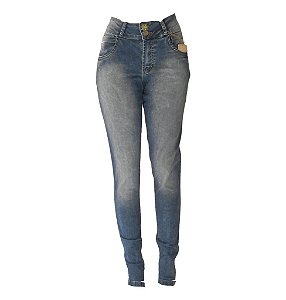 Calça  Jeans Feminina Lavada Plus Size - Preferencial Jeans - [VAREJO]