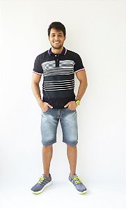 Bermuda Jeans Masculina Cinza Clara - Desafio Jeans - [ATACADO 5 UNIDADES]