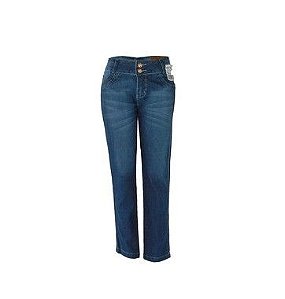 Calça Lycra Plus Size Jeans Lavada Tradicional - Desafio Jeans - [ATACADO 5 UNIDADES]