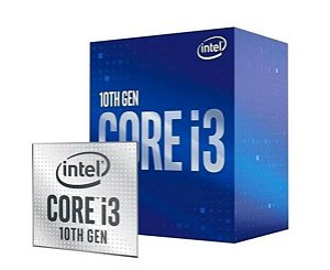 Processador intel core i3-10100F, 4-core, 8-threads, 3.6ghz (4.3ghz turbo), cache 6mb, lga1200, bx8070110100F