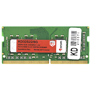 Memória RAM DDR4 KEEPDATA 8GB 3200MHz (Notebook)