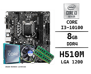 Kit Upgrade I3-10100, 8GB DDR4, H510M