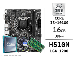 Kit Upgrade I3-10100, 16GB DDR4, H510M