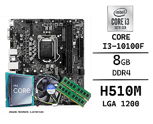 Kit Upgrade I3-10100F, 8GB DDR4, H510M