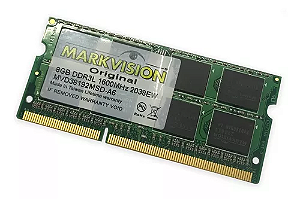 Memória RAM DDR3L MARKVISION 8GB 1600MHz (Notebook)