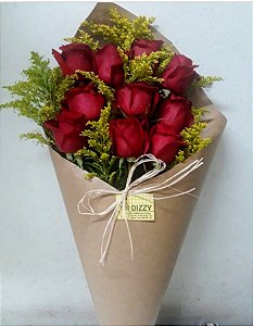 Cone com 10 botões de rosas