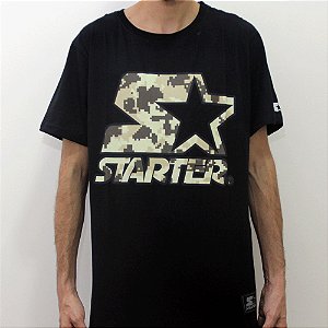 Camiseta Starter Digi Camo - Preto