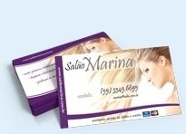 Cartões de Visita 8,8x4,8 cm | Couchê 250g | UV Total Frente | 1.000 un