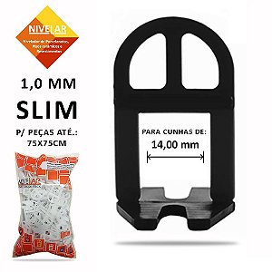 Clips SLIM para Kit Nivelador de Pisos, Porcelanatos, Revestimentos e Cerâmicas  NIVELAR - 1.000 UN