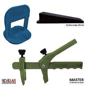 Kit Nivelador Master Piso 1500 Clips +100 Cunhas +01 Alicate