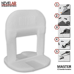 Clip Master Nivelador Espaçador P/ Piso Porcelanato - 250 Und