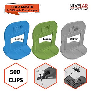 Clip Master Nivelador Espaçador P/ Piso Porcelanato - 500 Unidades