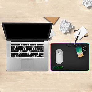 MousePad c/ carregamento sem fio
